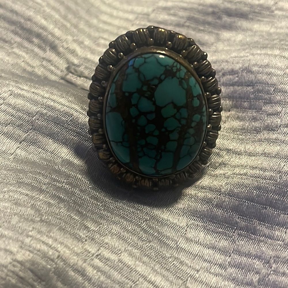 Large turquoise ring